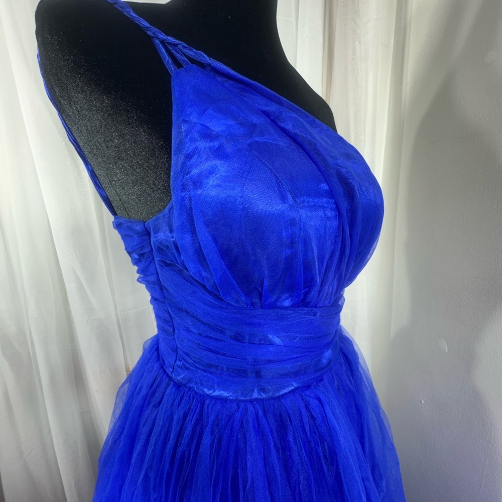 Blue One-Shoulder  Prom Dress - Picture 11 of 11